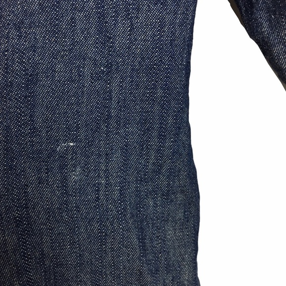 Chambray Shirt NINE WEST Button Up Long Sleeve Minimalist 100% Cotton Size Large - Picture 8 of 12